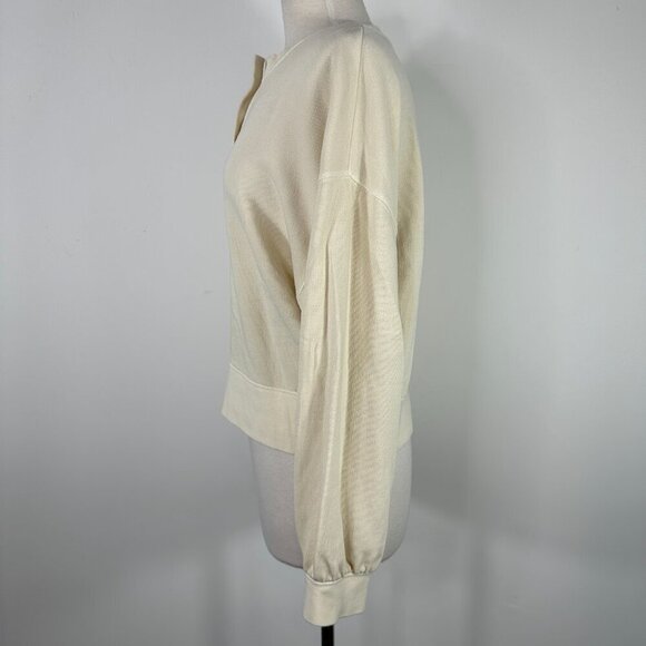 Rails Erin Henley Lightweight Sweatshirt In Putty Ecru Size S - Picture 8 of 12